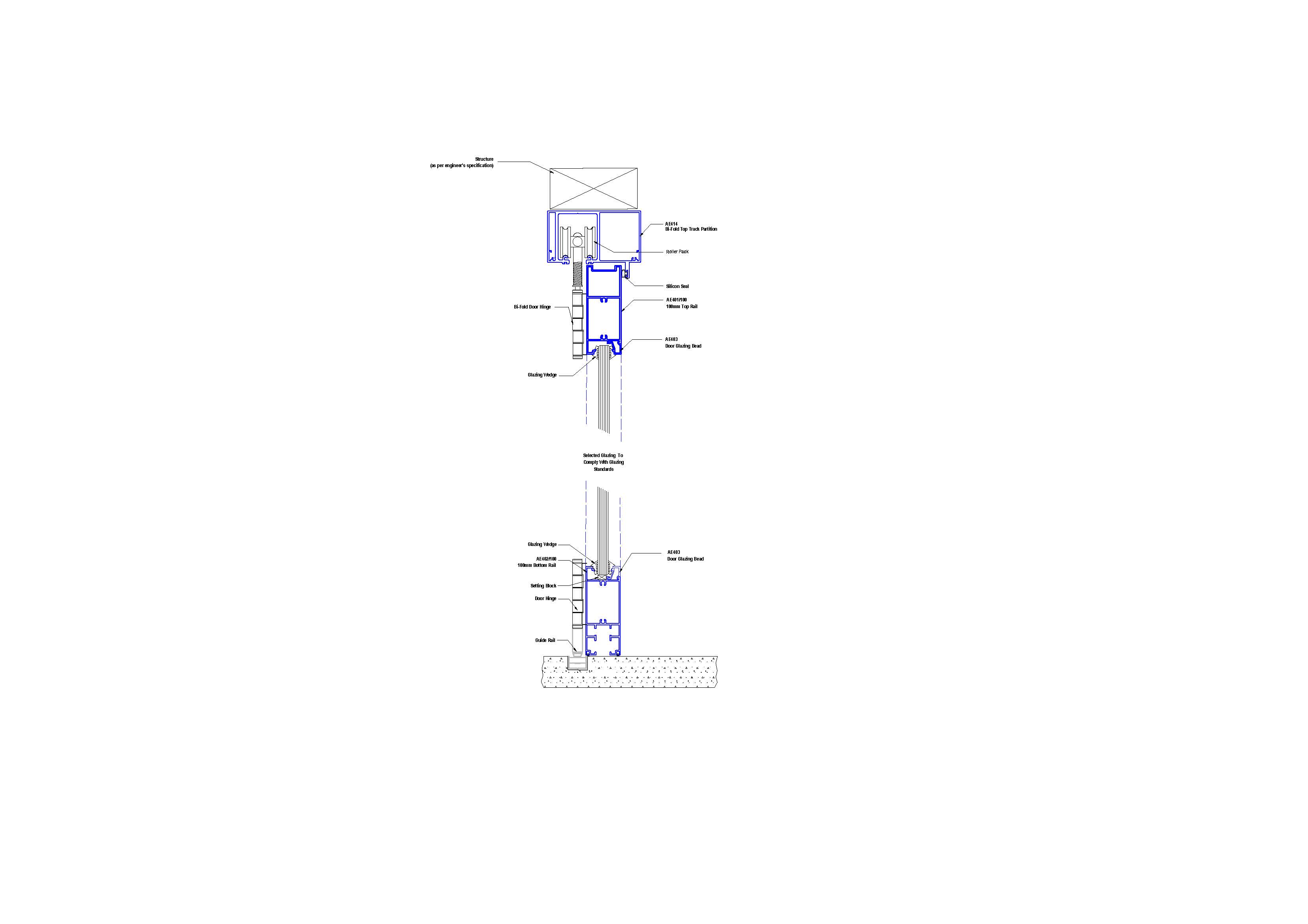 D08 Bi-Fold Door Section